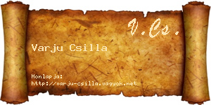 Varju Csilla névjegykártya