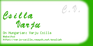 csilla varju business card